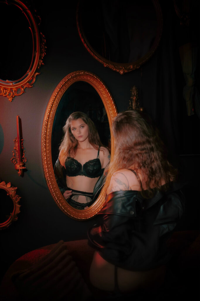 Moody Alternative Boudoir Session in Philadelphia, PA and Asbury Park, NJ